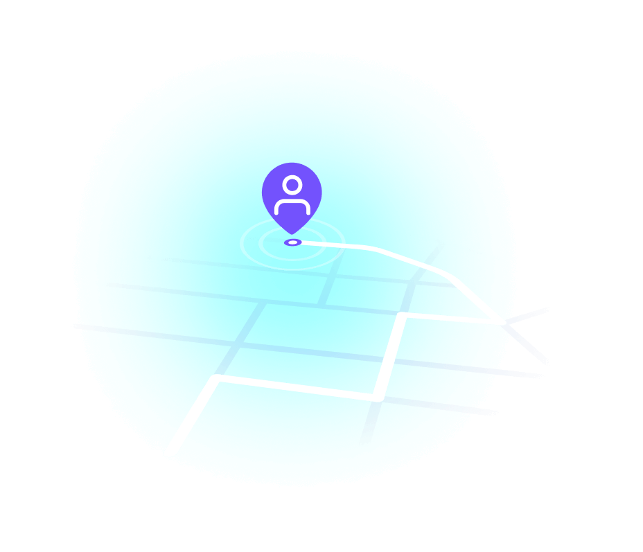 Mapa de ruteo en la aplicación
