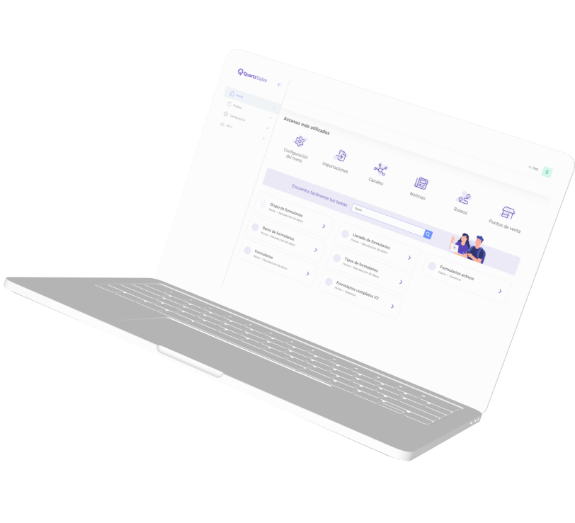 Dispositivo con tableros BI